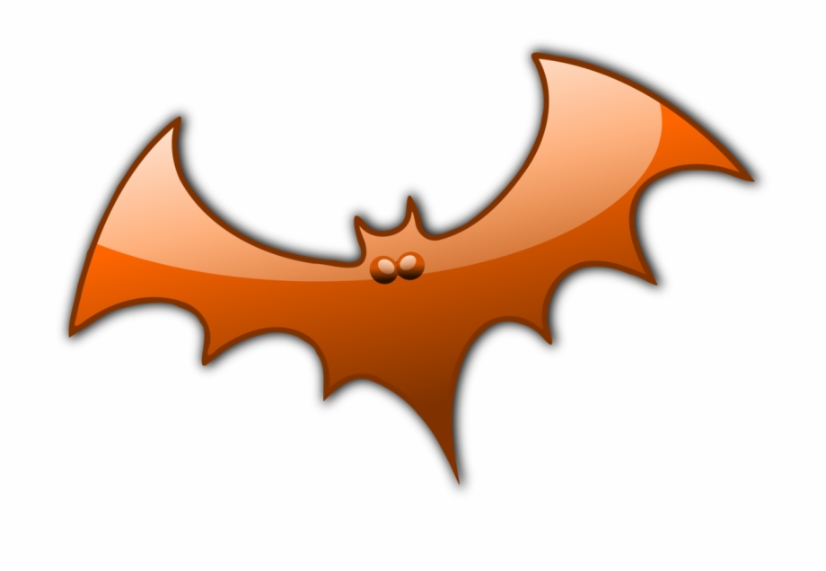clipart bat orange
