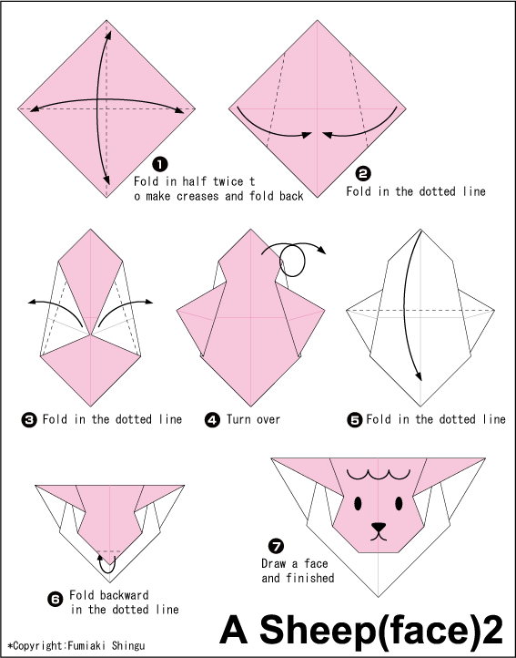 doll clipart origami