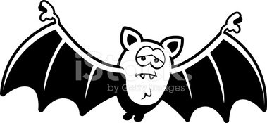 clipart bat sad