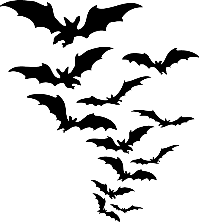 clipart bat scary
