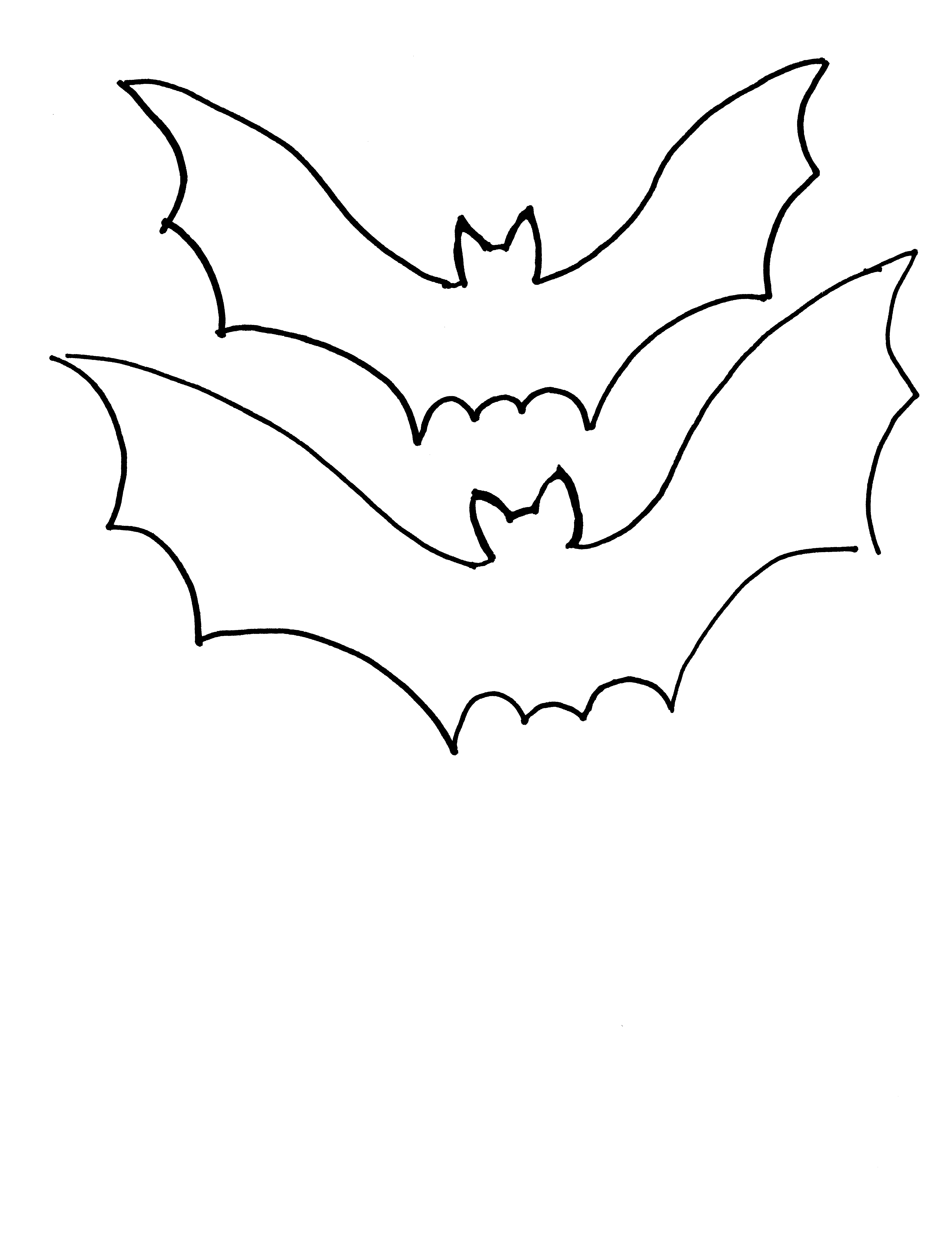 clipart bat template