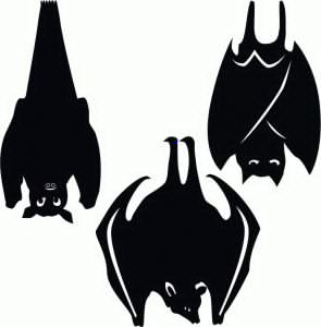 clipart bat upside down