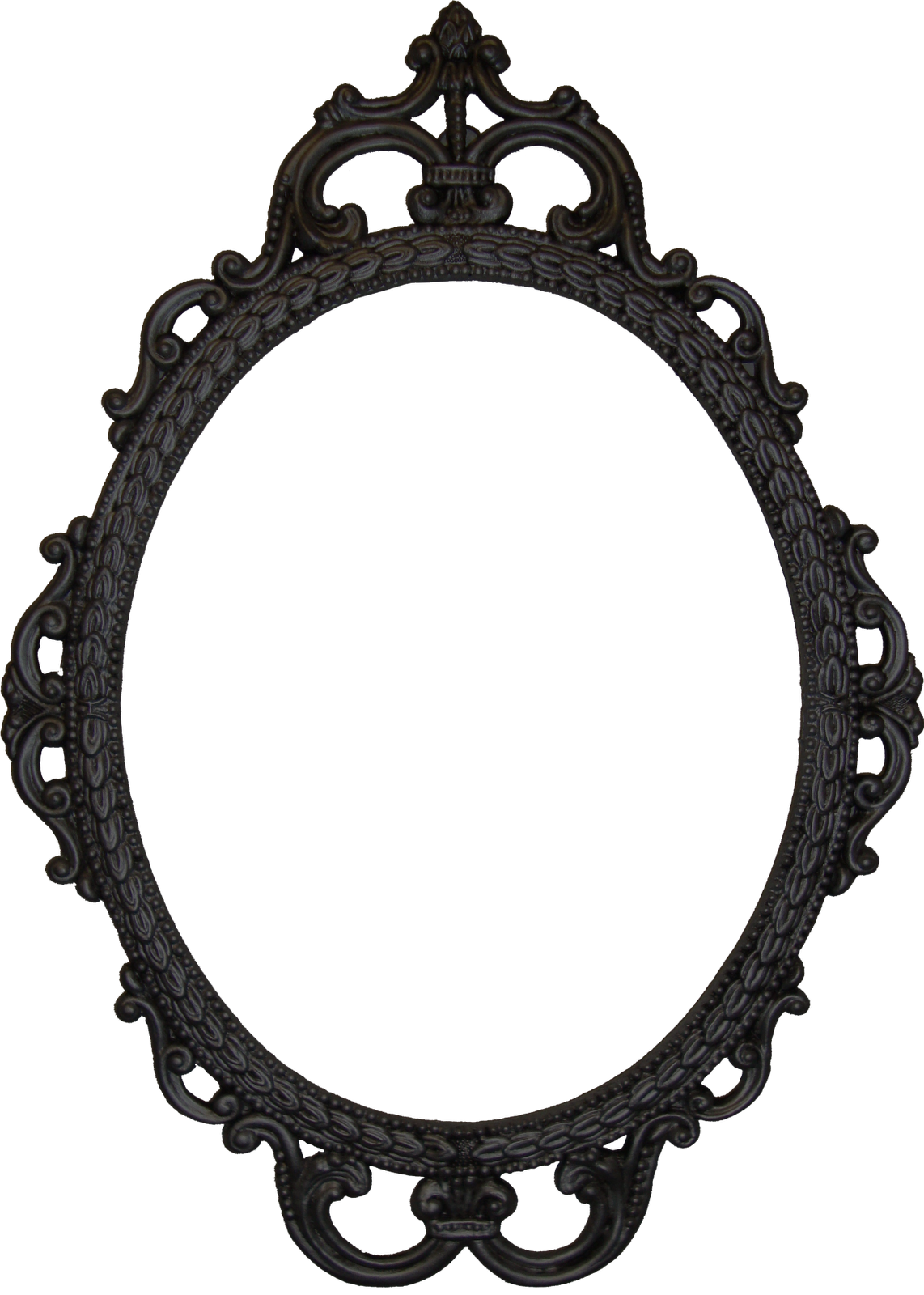 Oval fancy mirror