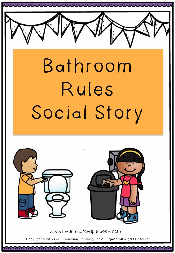 Clipart bathroom bathroom rule. Rules social story 