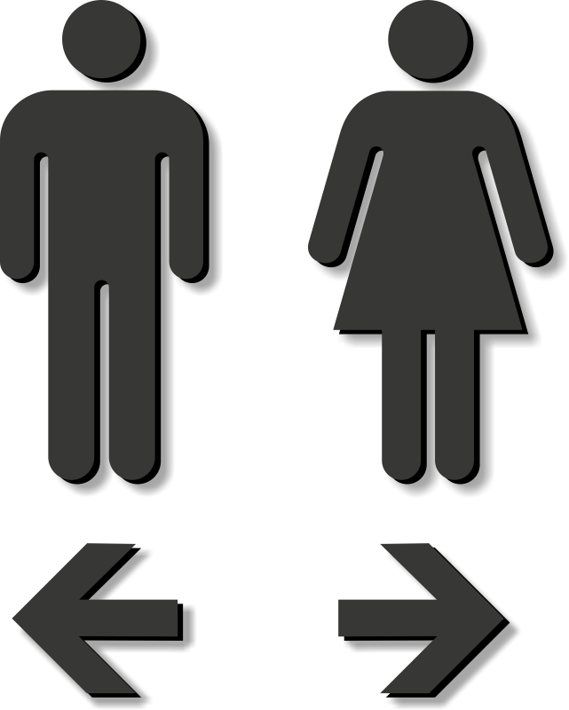 female clipart washroom
