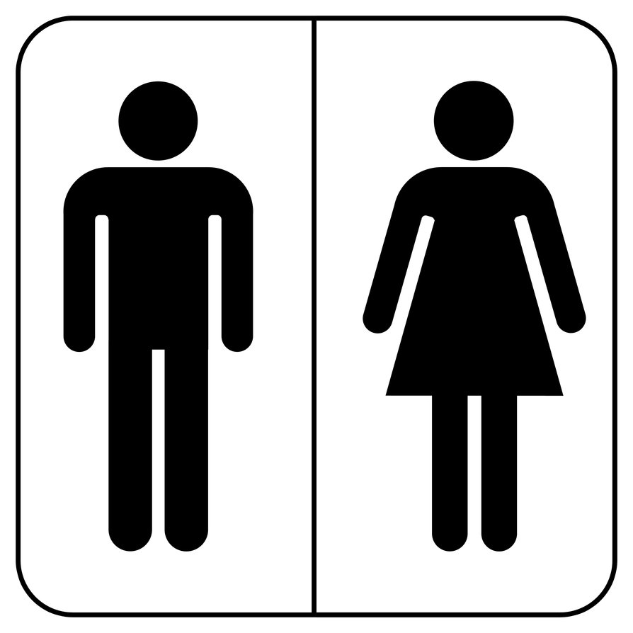 clipart bathroom gender role