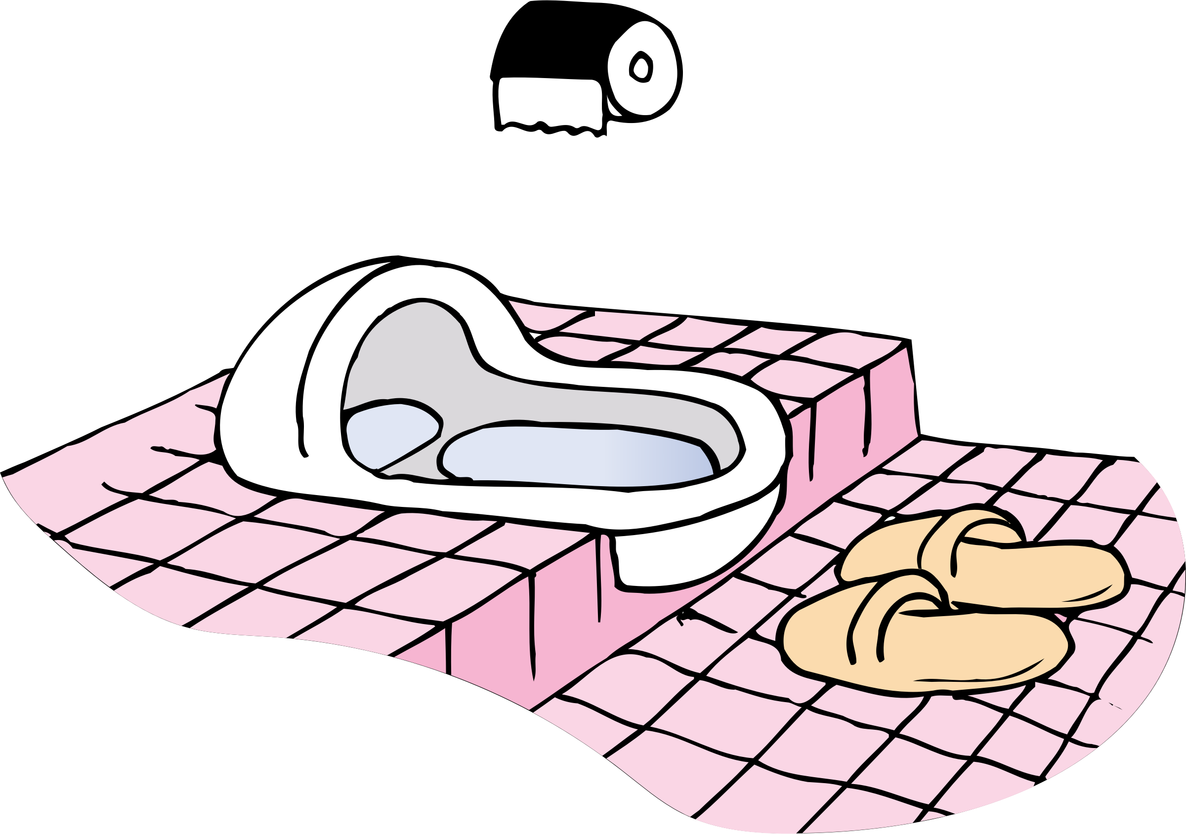 clipart bathroom illustration