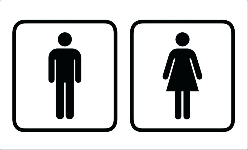clipart bathroom mens womens