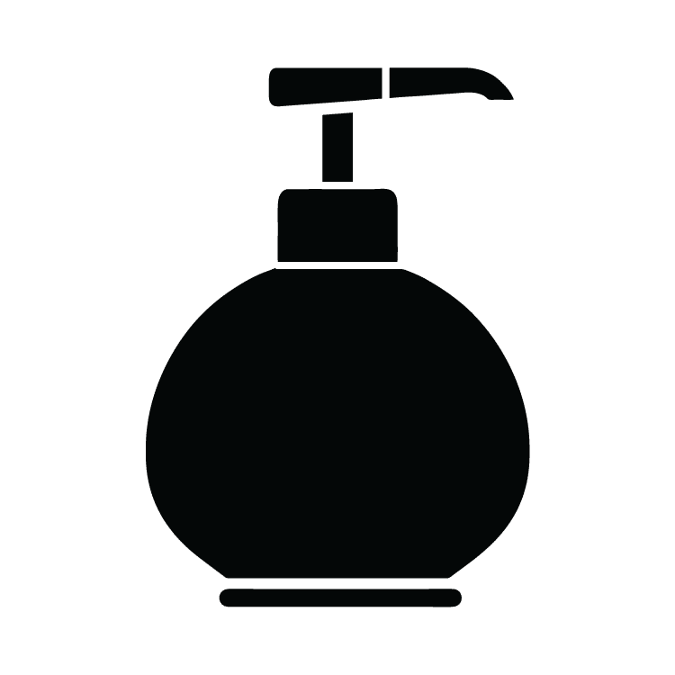 Black dispenser icon free. Soap clipart soap pump