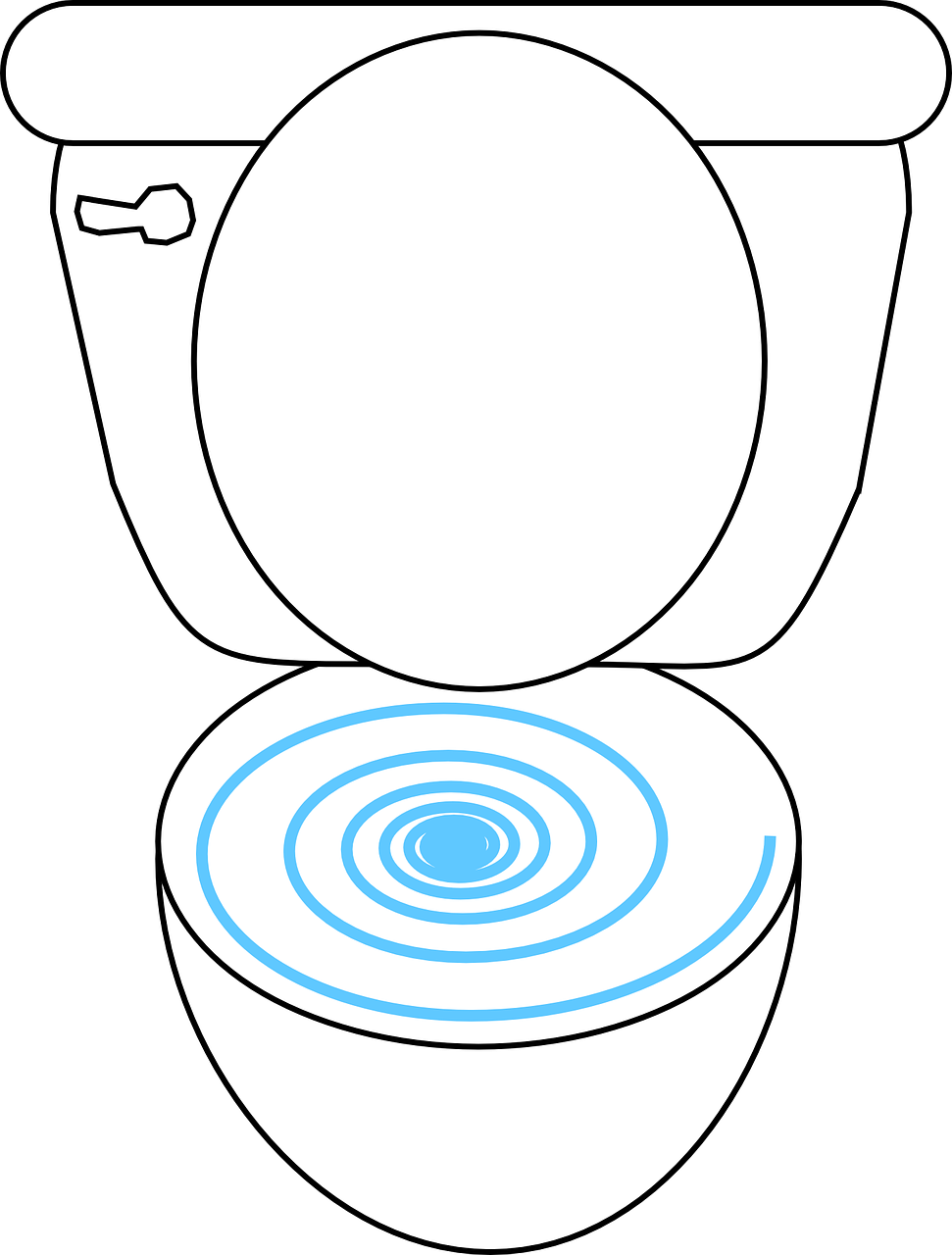 Flushing dog poop flushable. Clipart bathroom water closet
