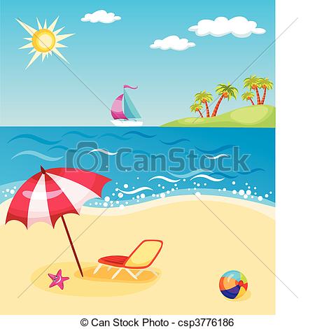 clipart beach beach theme