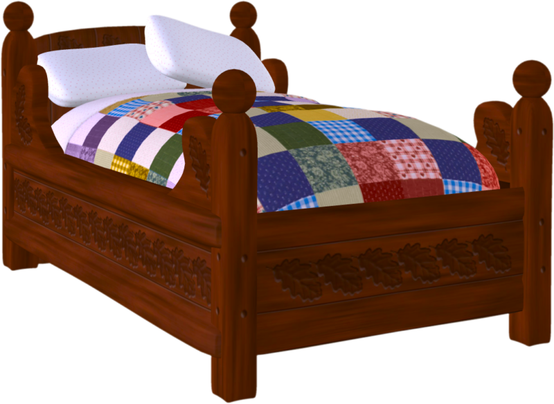 clipart moon bed