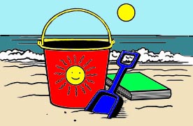 Free reading cliparts download. Clipart beach book