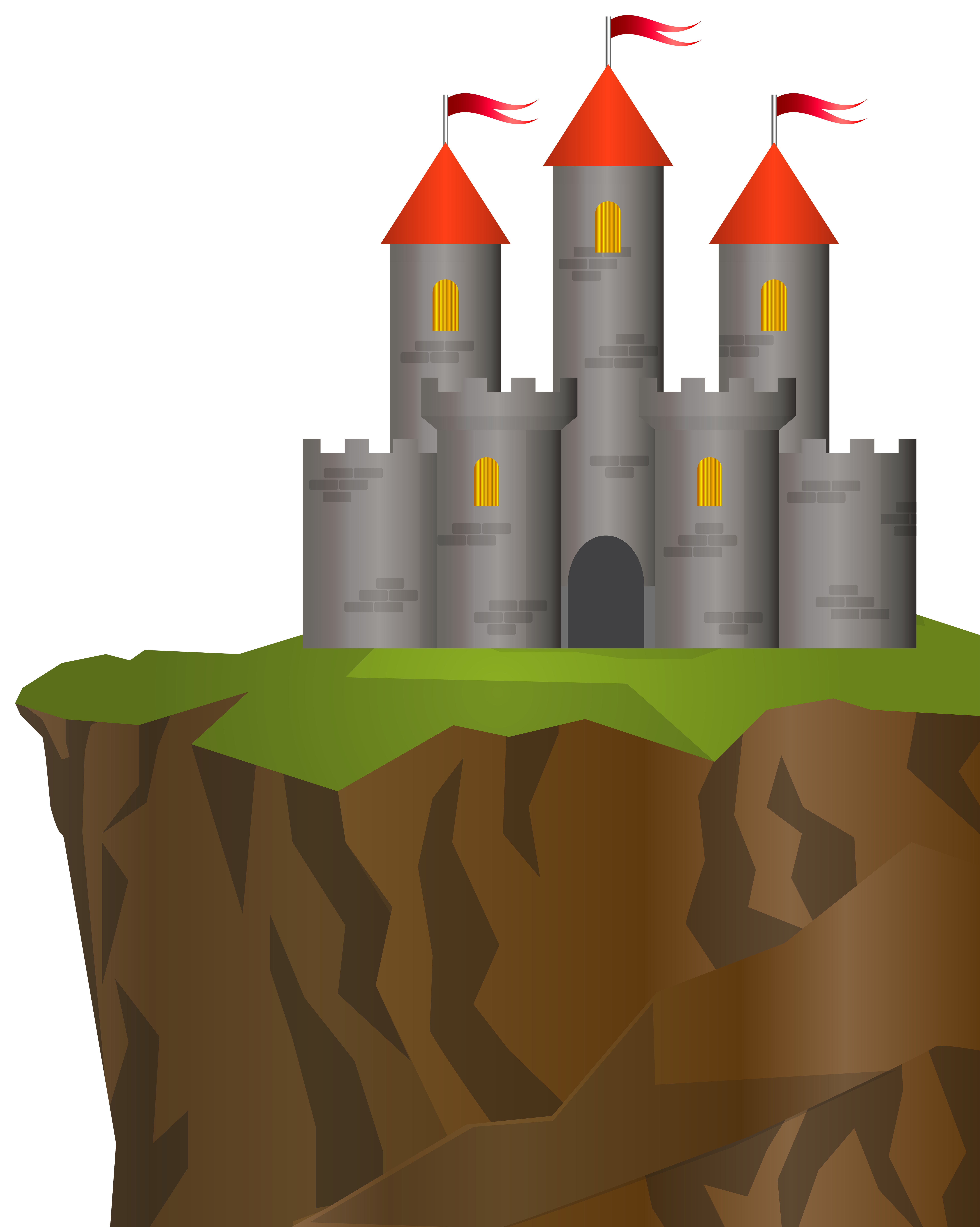 Castle free at getdrawings. Island clipart rock