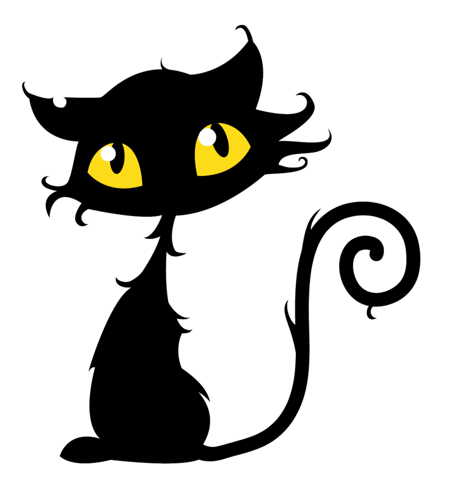 Black cat hvgj witch. Clipart halloween animal