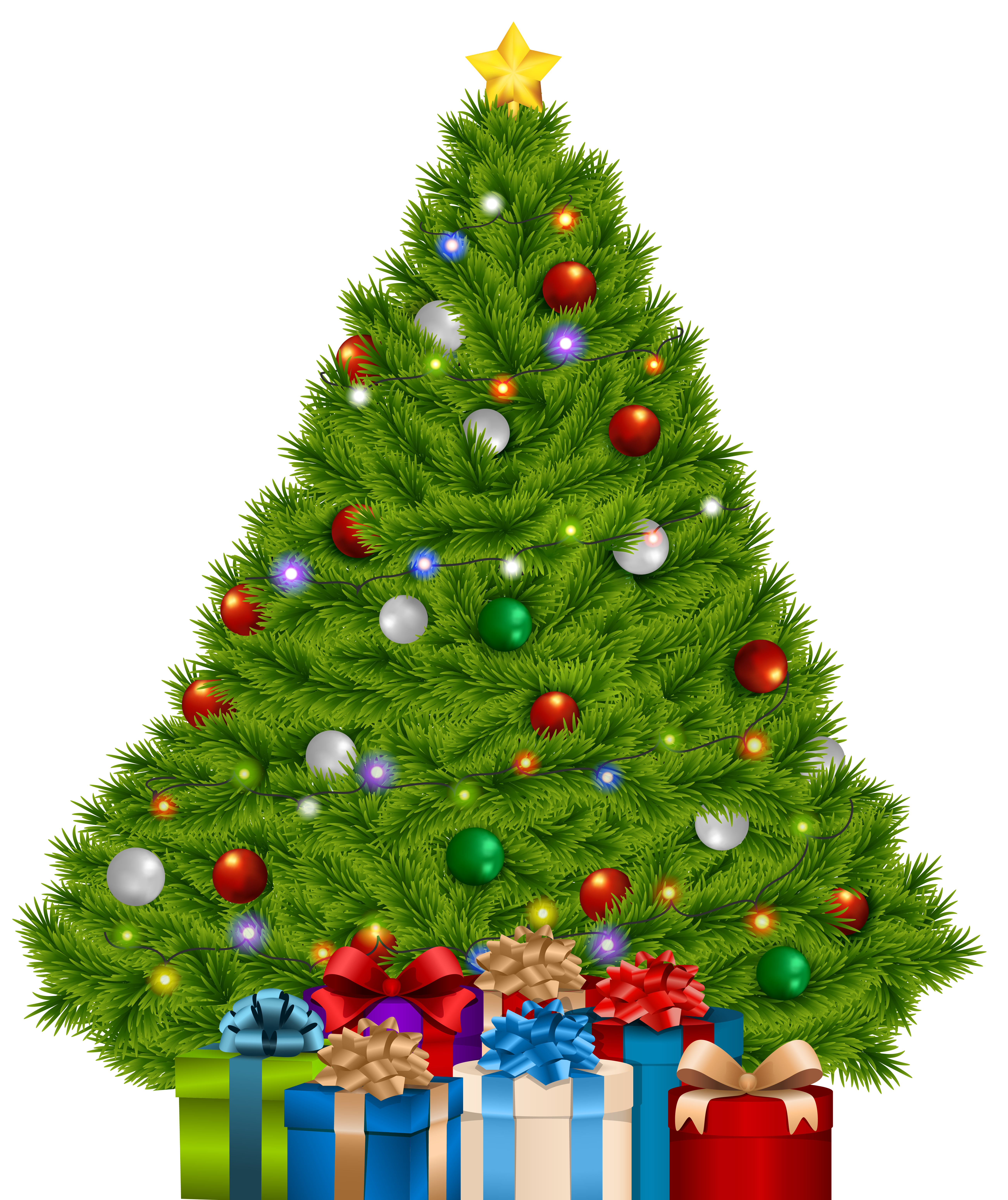 Extra large tree with. Tiki clipart christmas