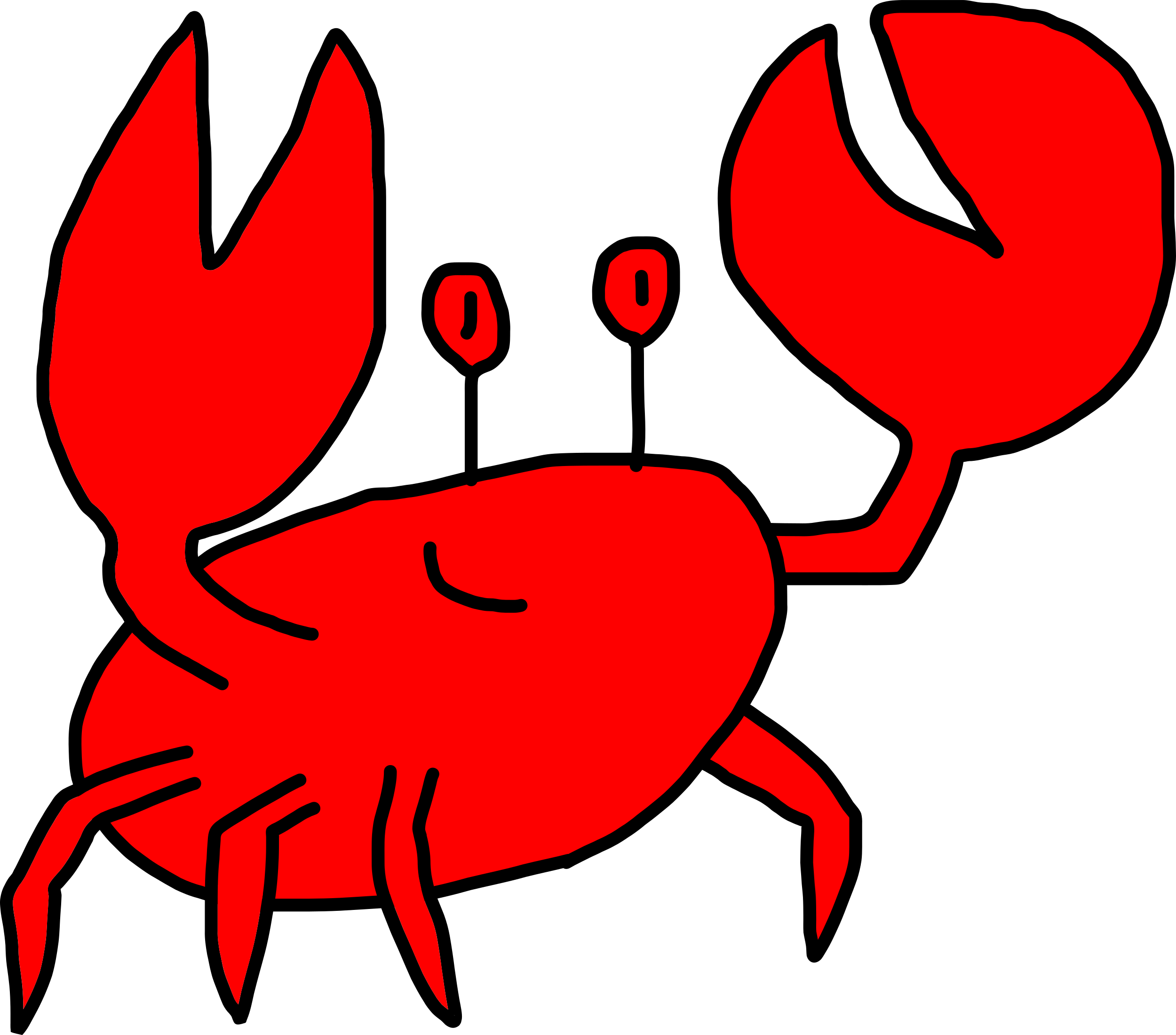 clipart beach crab