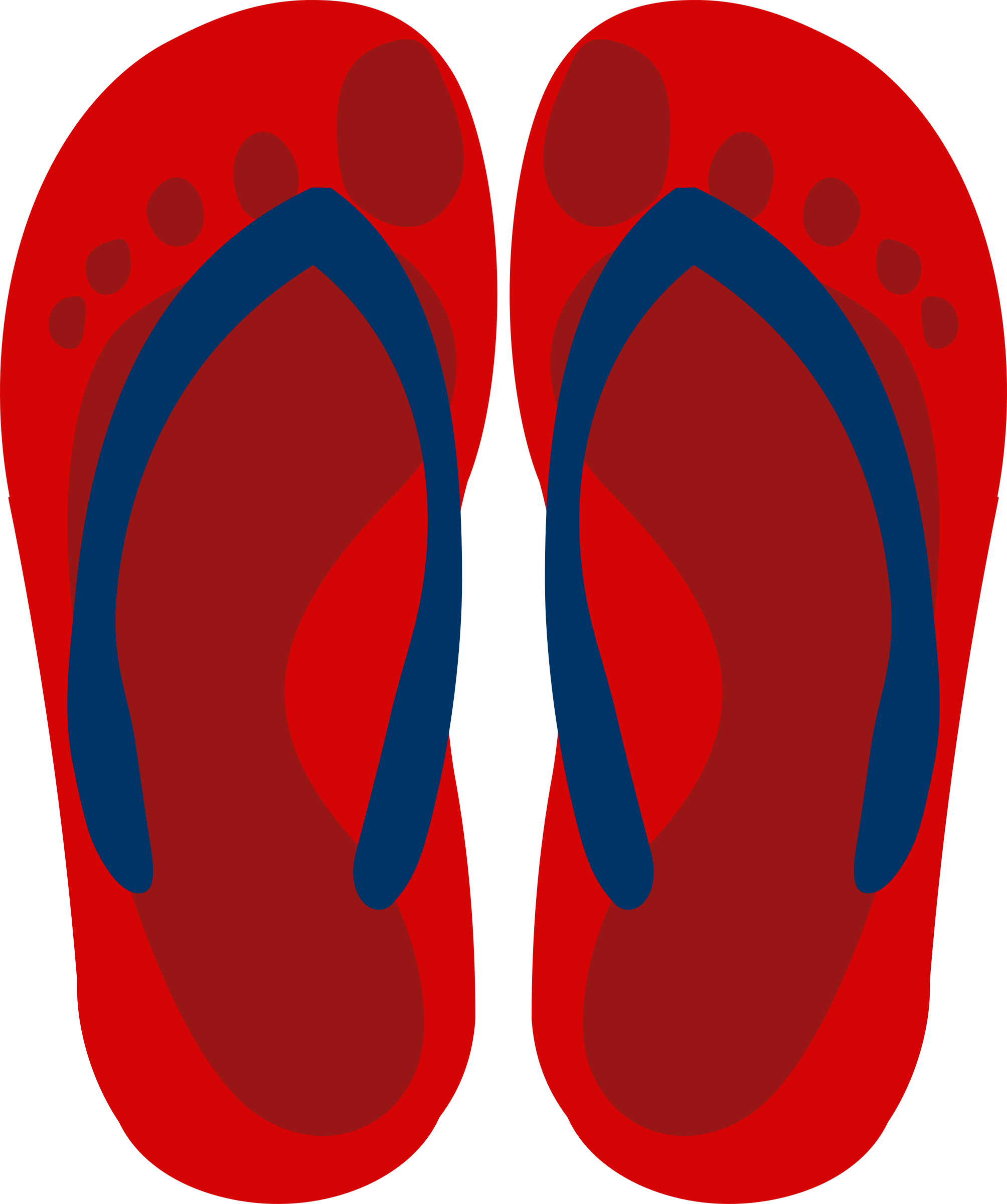 Flipflops big image png. Footprint clipart sandal