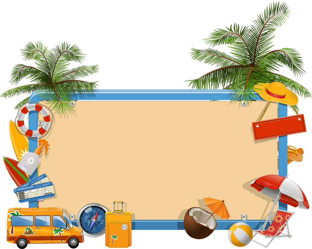 traveling clipart beach