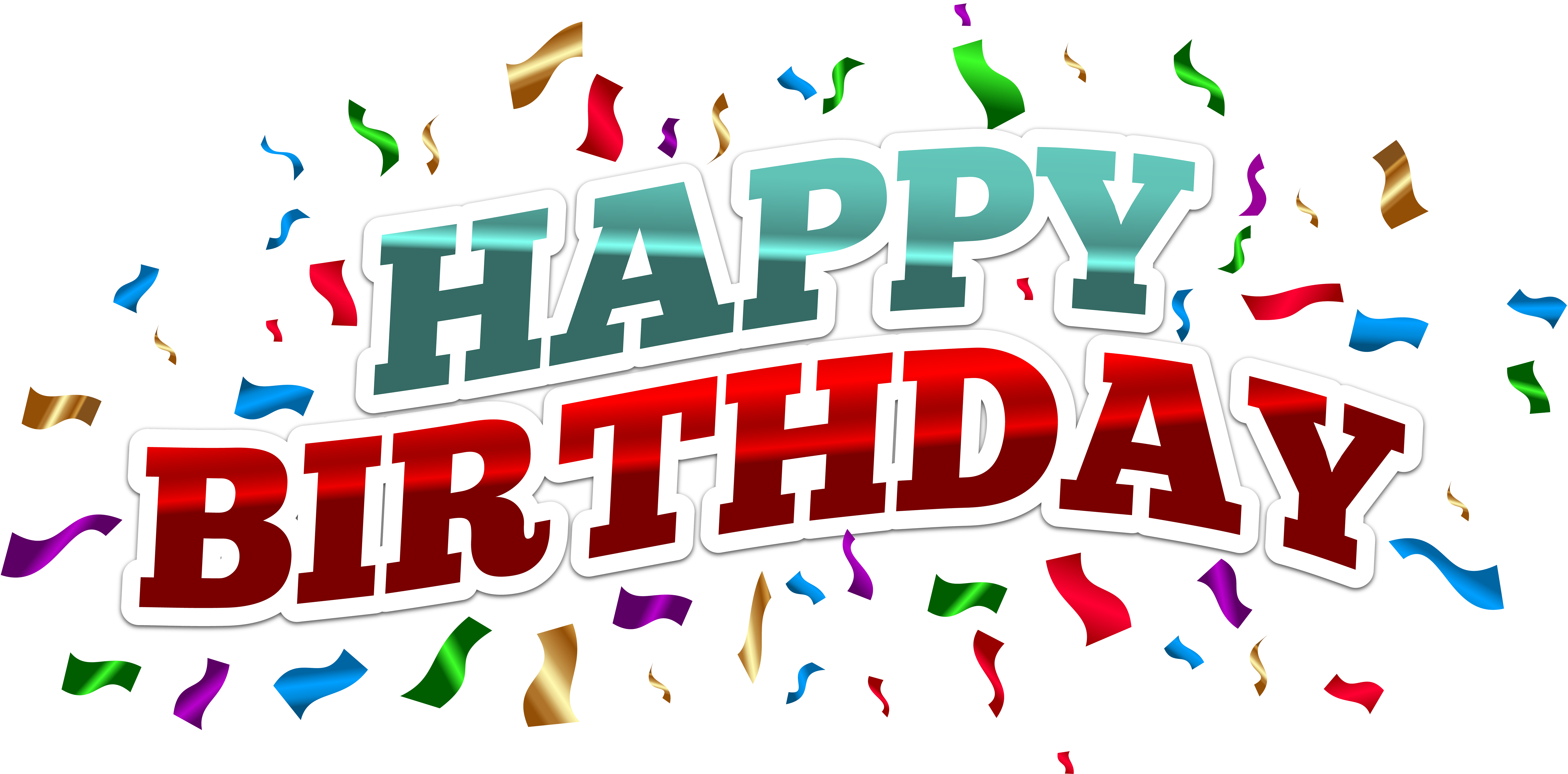 Happy birthday png images. Colorful clip art image