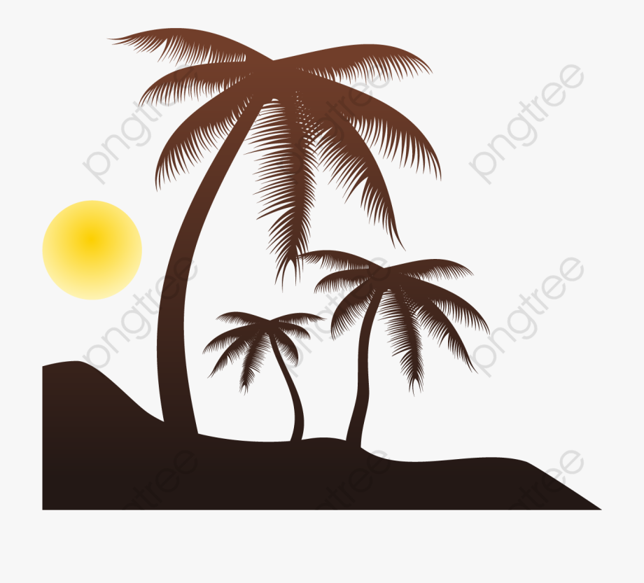 clipart beach palm tree