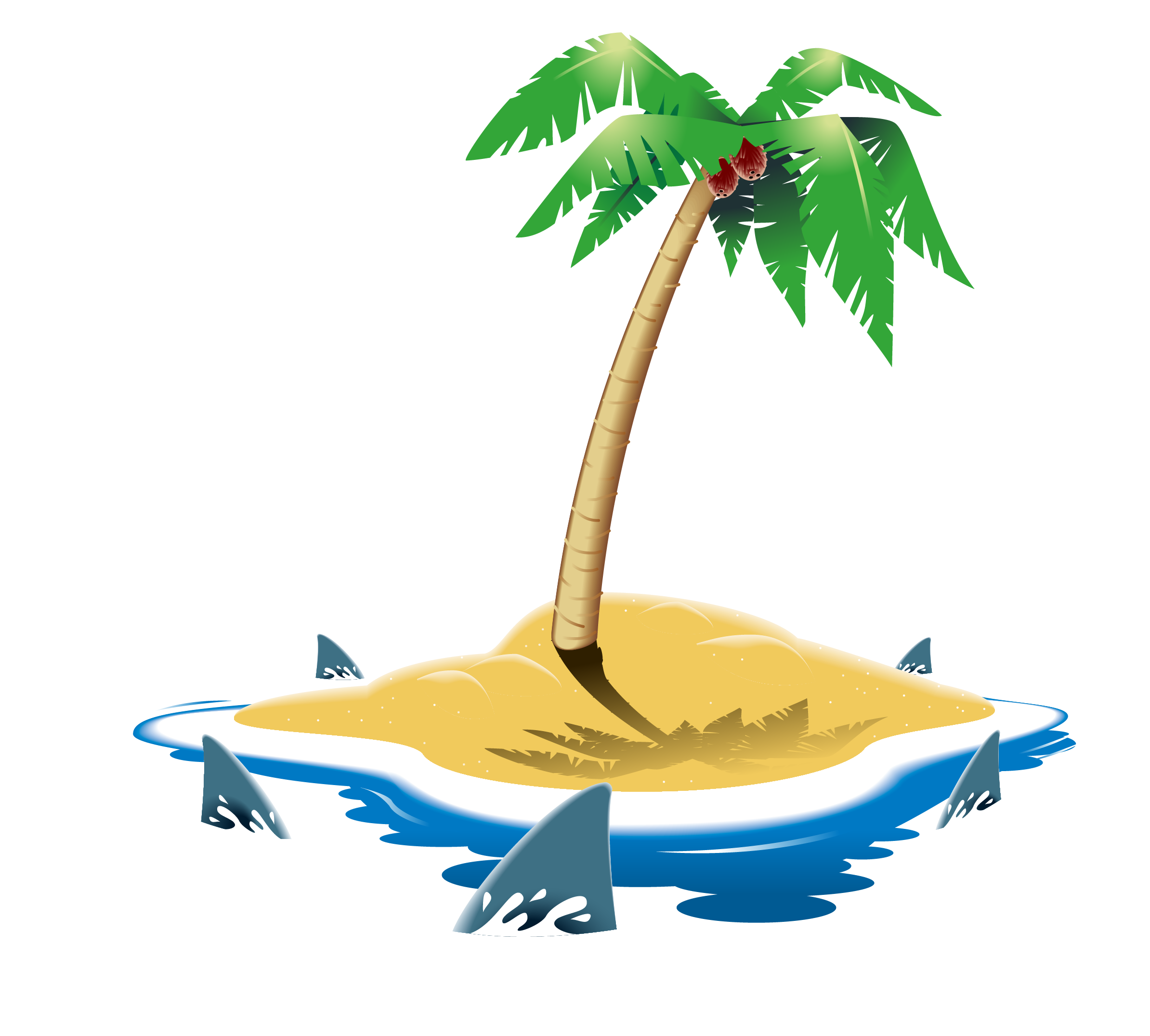 clipart beach palm tree