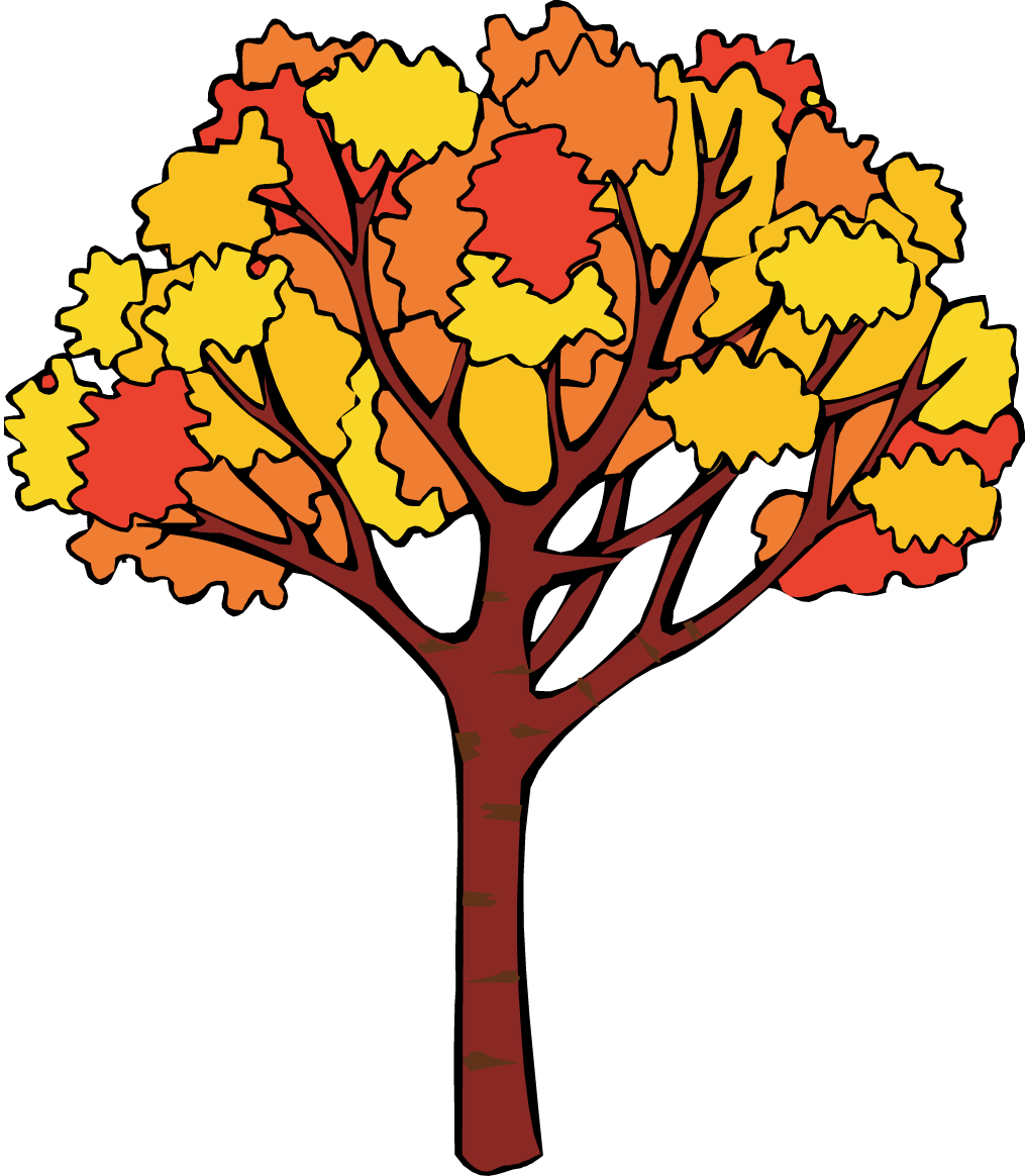 Free fall trees clip. Clipart kids seasons