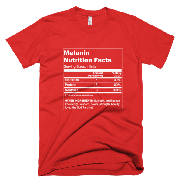 Shirt clipart beach. Melanin nutrition facts apparel