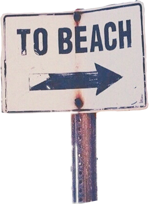 clipart beach signage