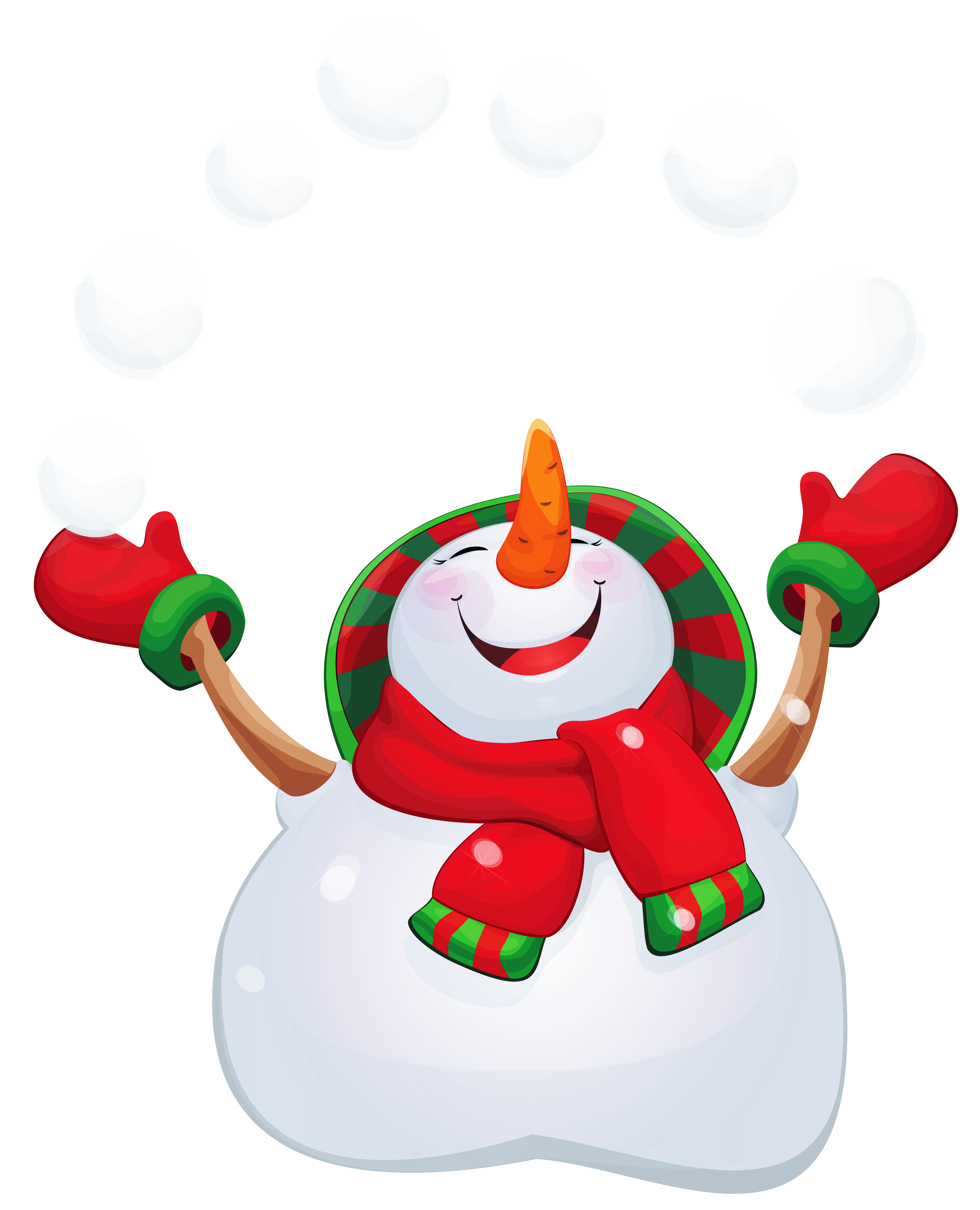 santa clipart snowman