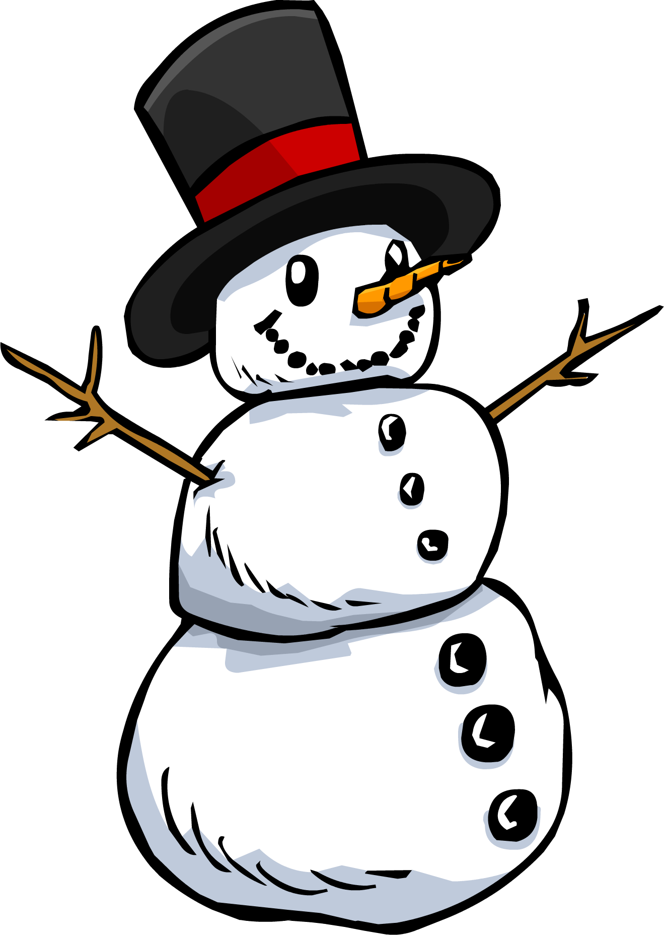 hats clipart snow man