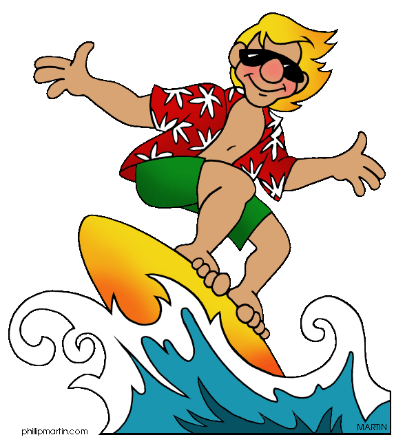 clipart wave surfing