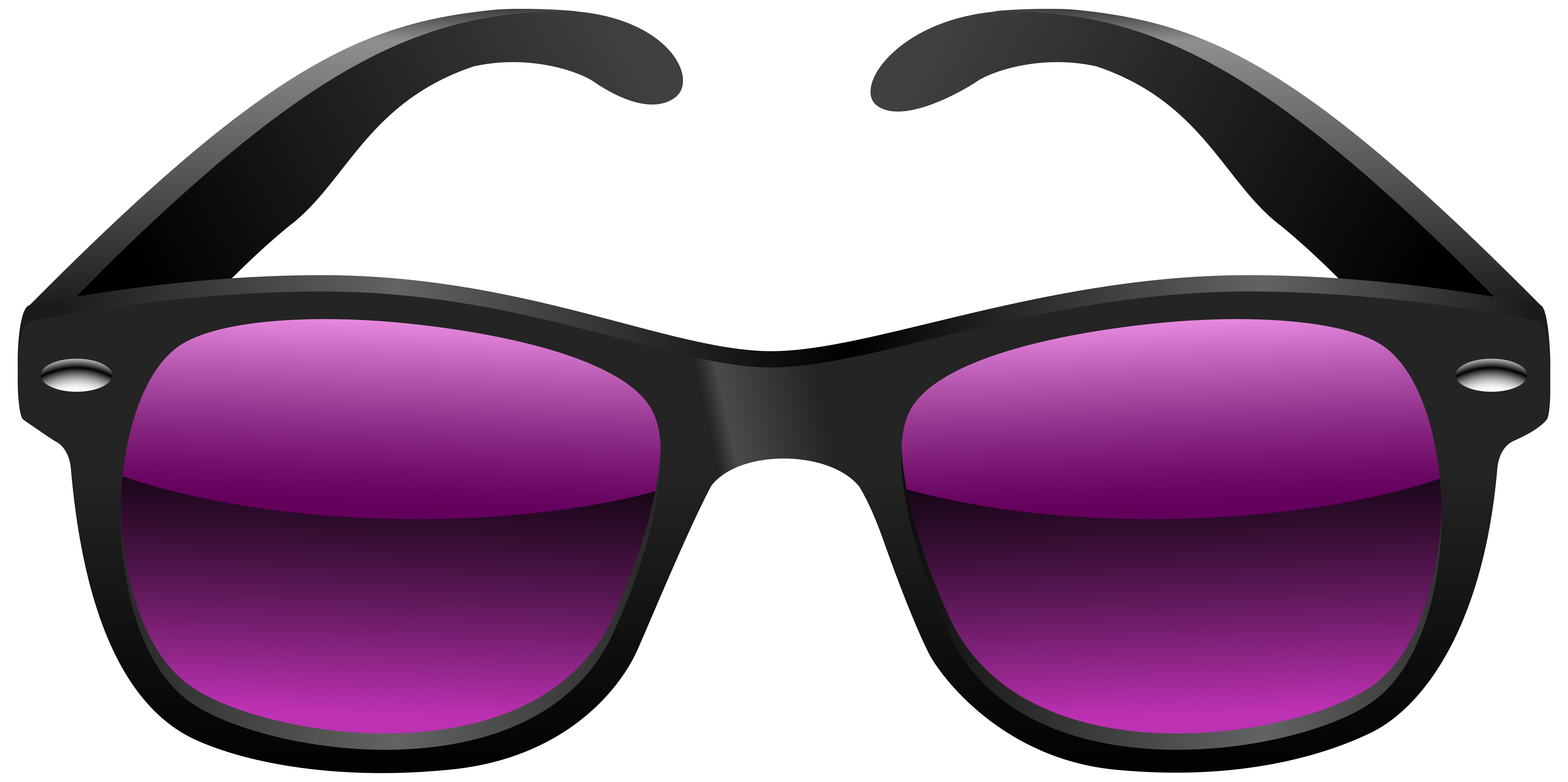 Clipart glasses summer. Black and purple sunglasses