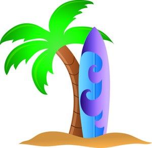 Clipart beach surfboard. Tropical surfing surf pictures