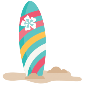 Pin on freebies . Clipart beach surfboard
