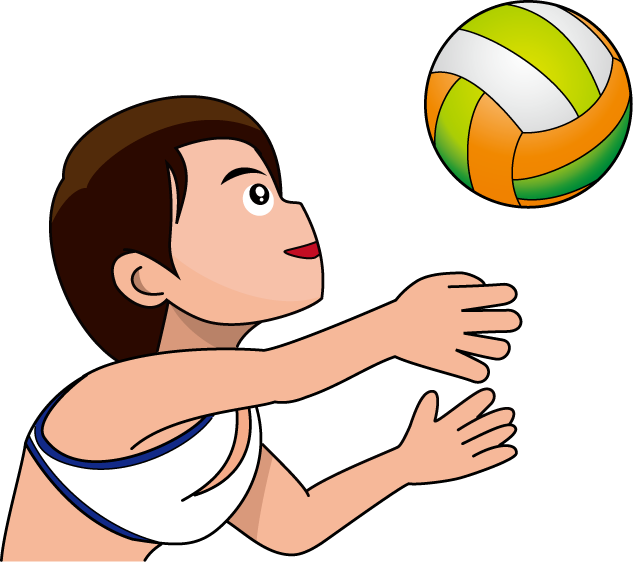 clipart beach volley ball
