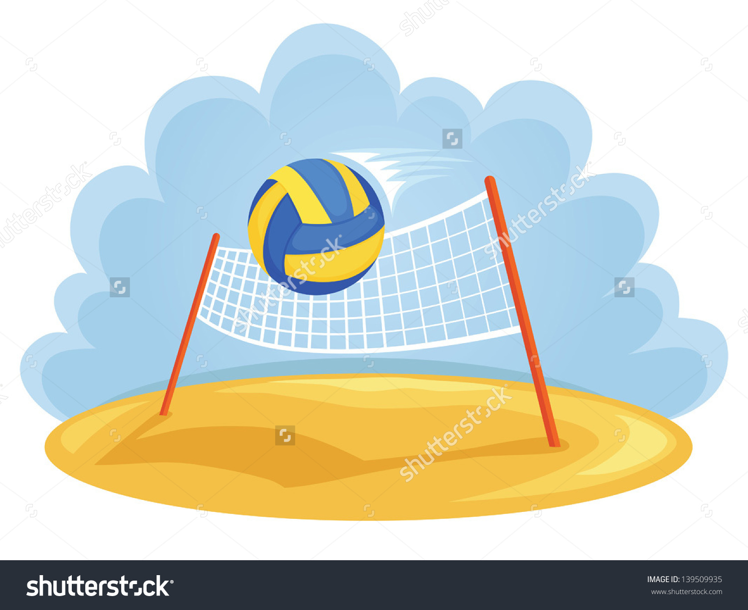 volleyball clipart sand volleyball