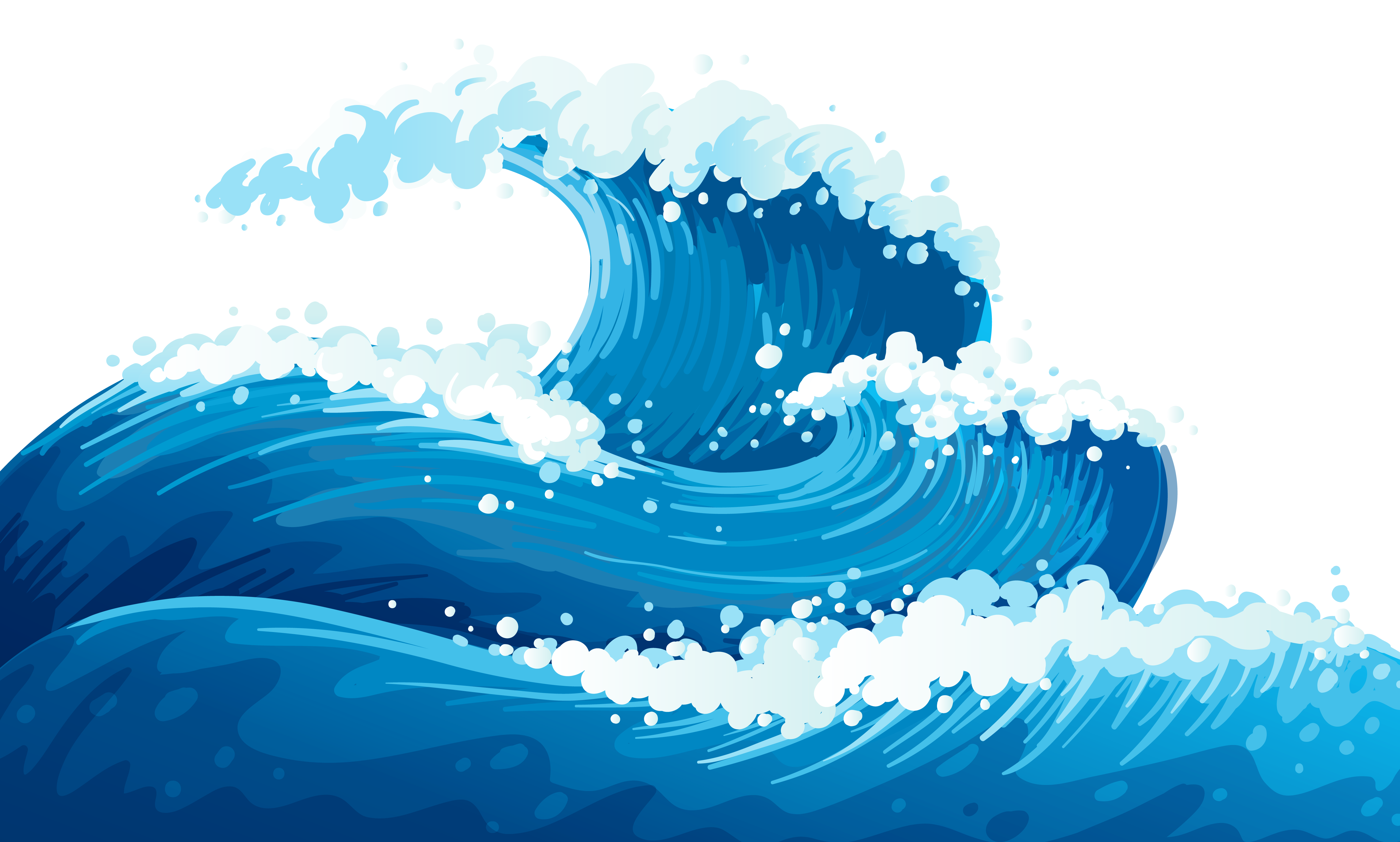 Ocean clip art simple. Waves clipart vague