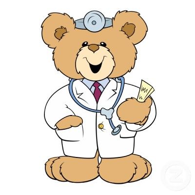 clipart bear doctor