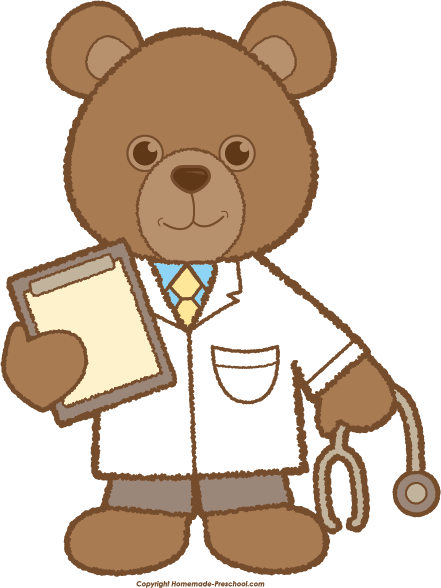 Clipart bear doctor. Teddy 