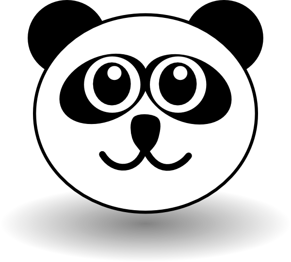 clipart panda mask