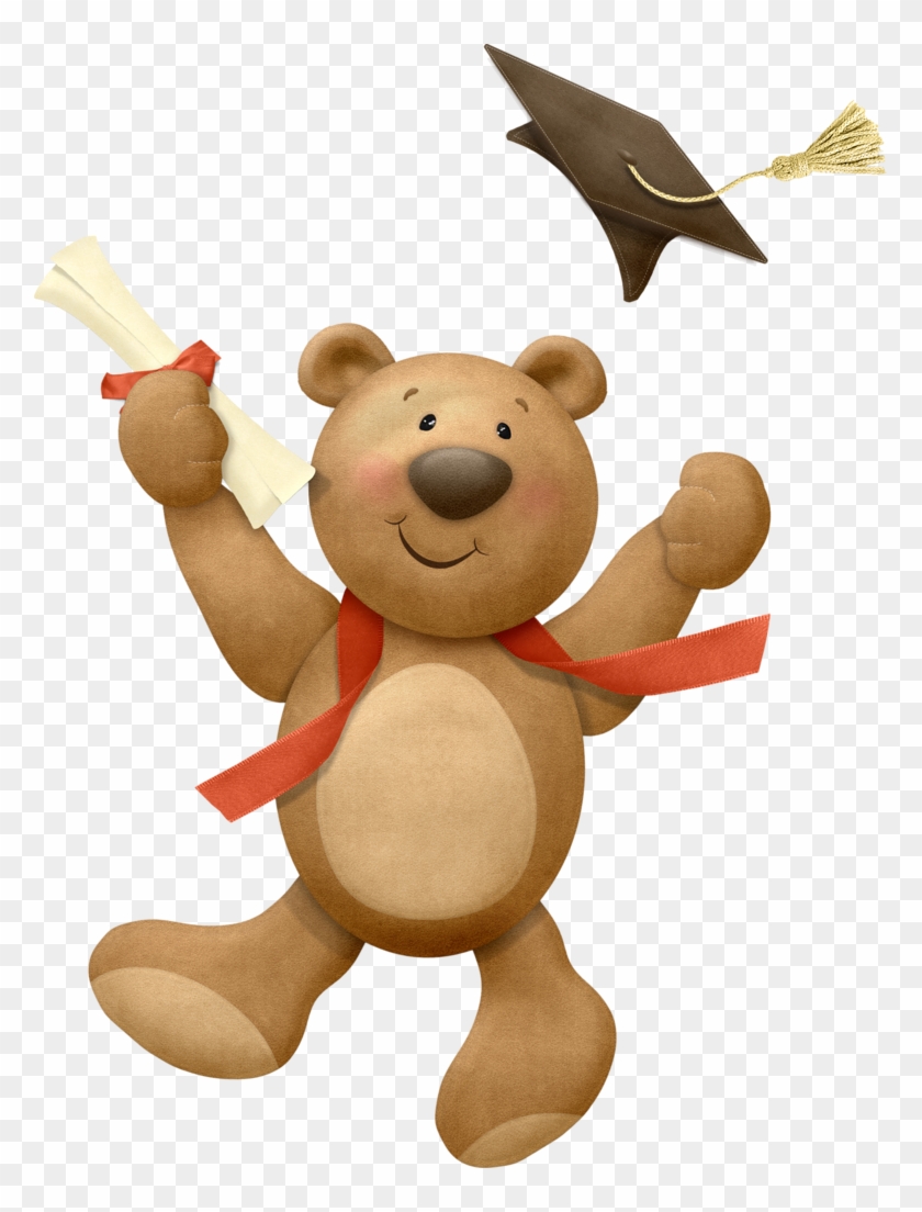 clipart bear graduation