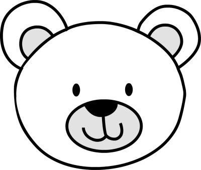 clipart bear head