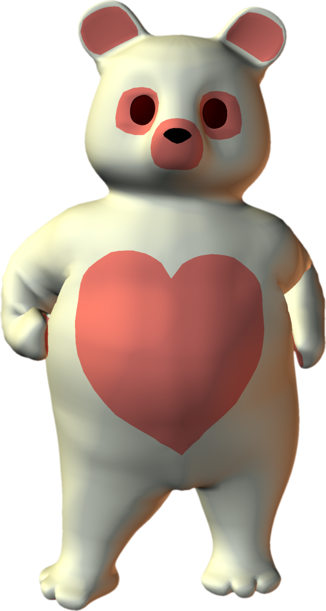 clipart bear heart