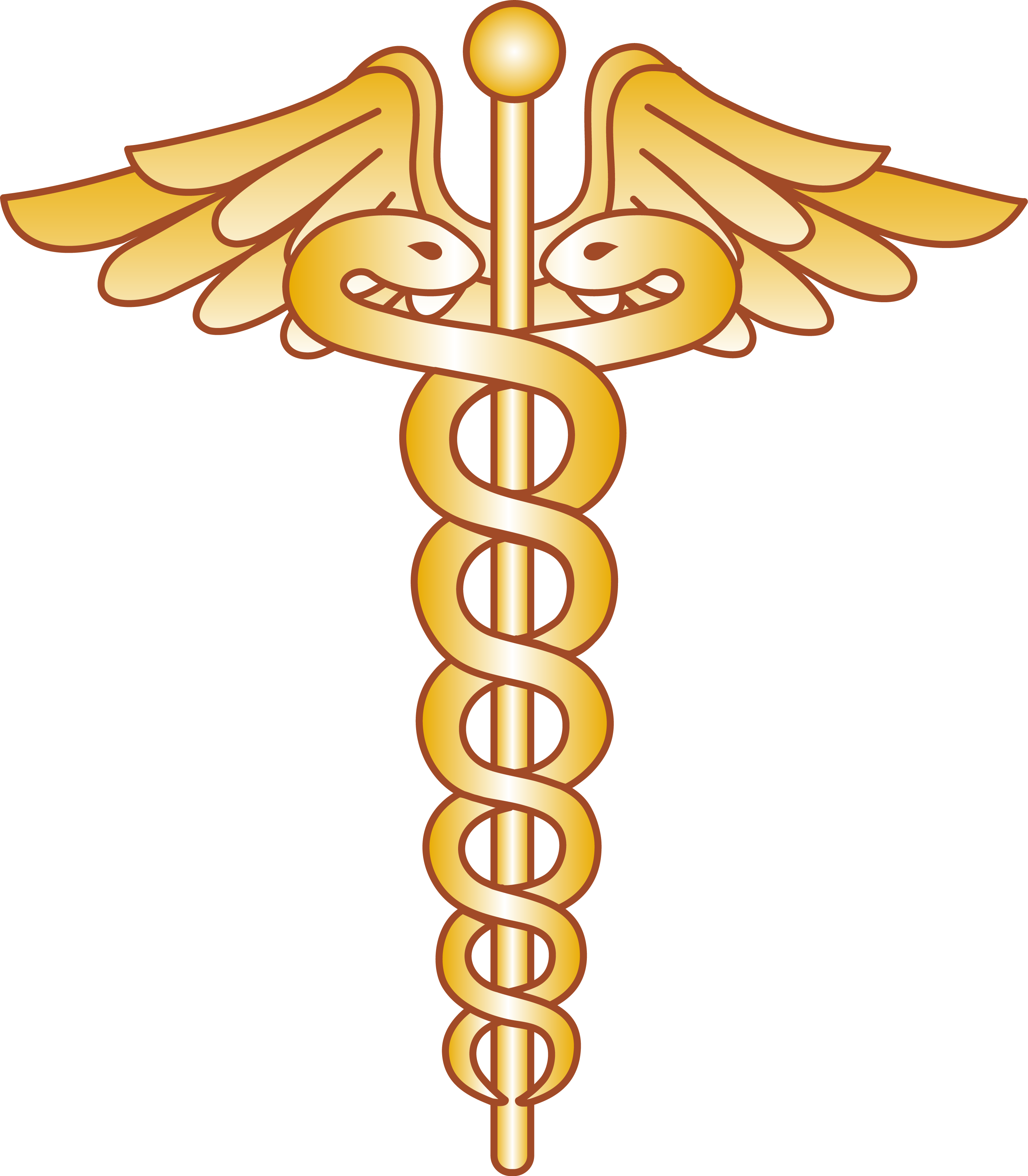 Health medicine snake symbol. Graduation clipart medical