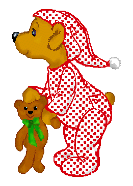 clipart bear pajama