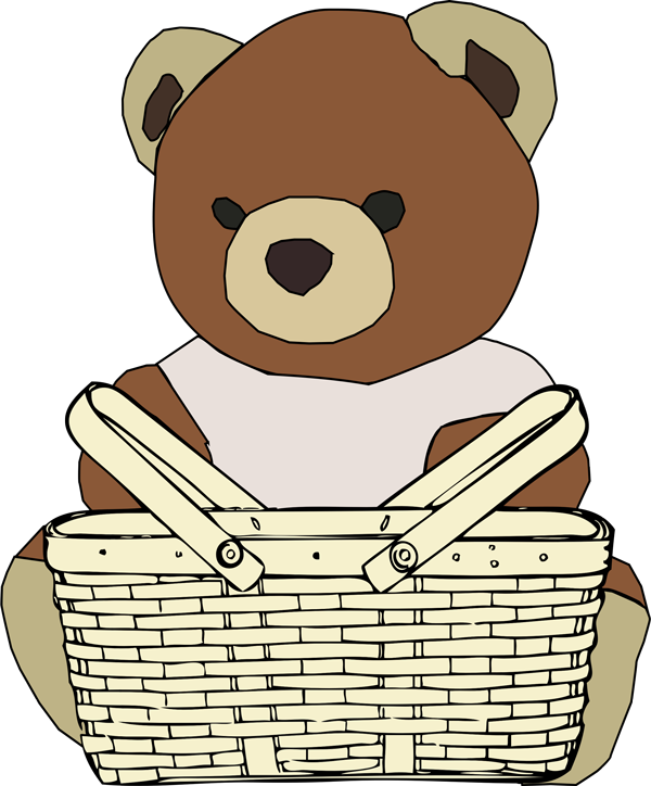 clipart bear picnic