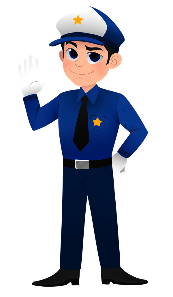Clipart man police officer. Png letters format clip