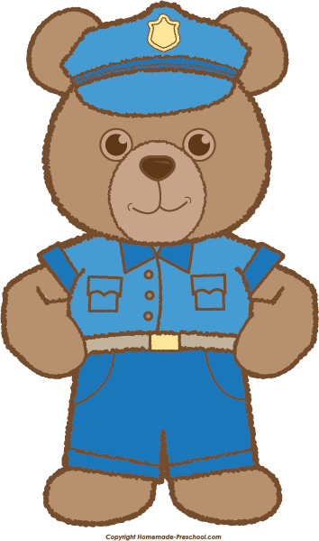 police clipart bear