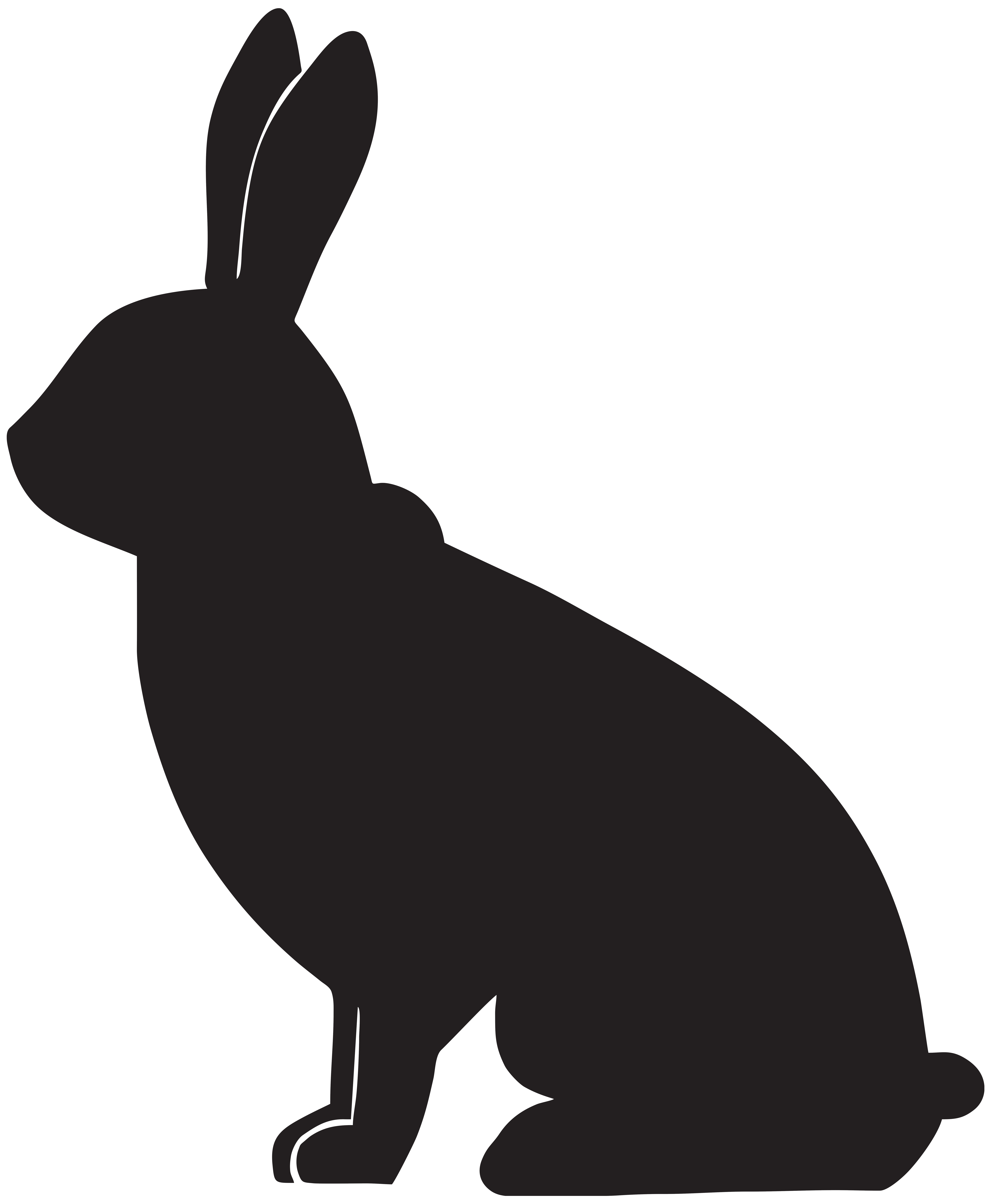 Clipart squirrel rabbit. Silhouette clip art at